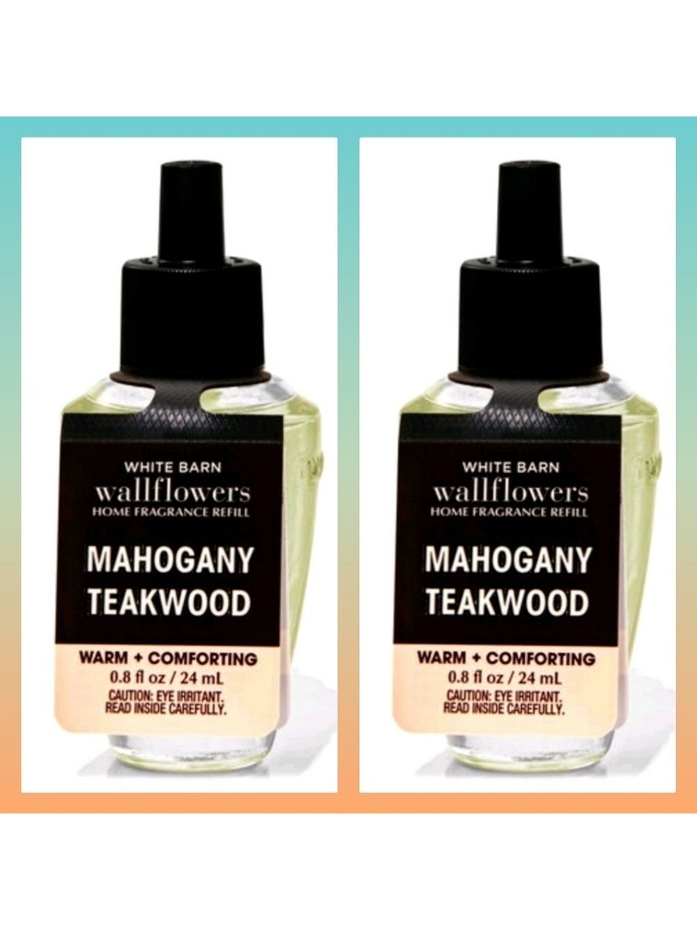Mahogany Teakwood Wallflowers Fragrance Refills 2 Piece